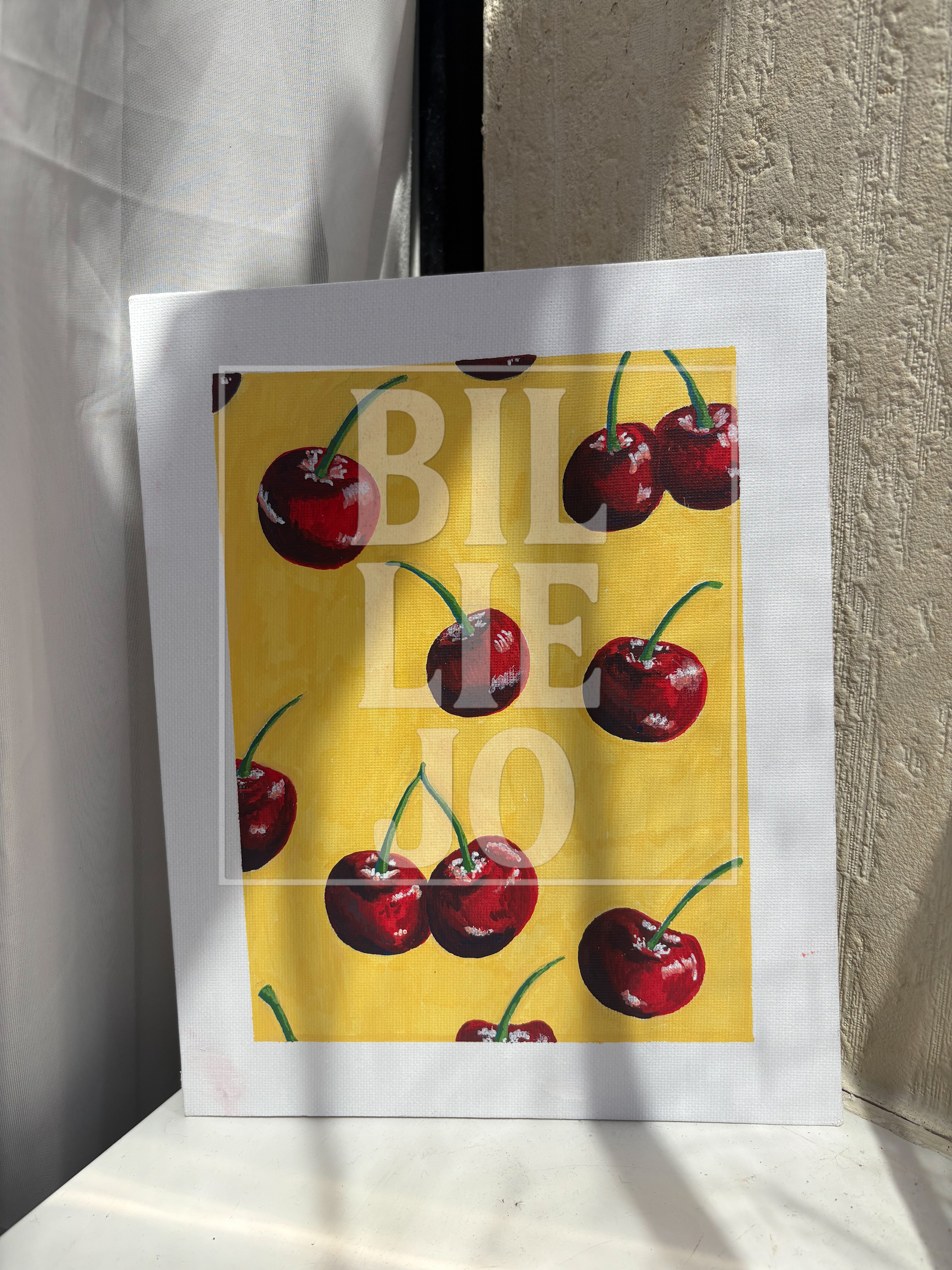 Cherry - Original Painting on Canvas Board